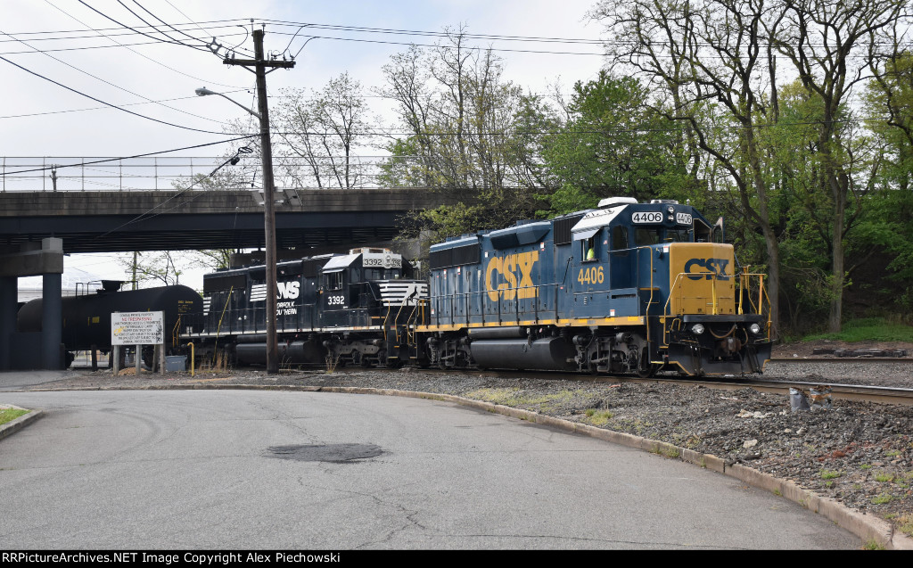 CSX 4406, NS 3392